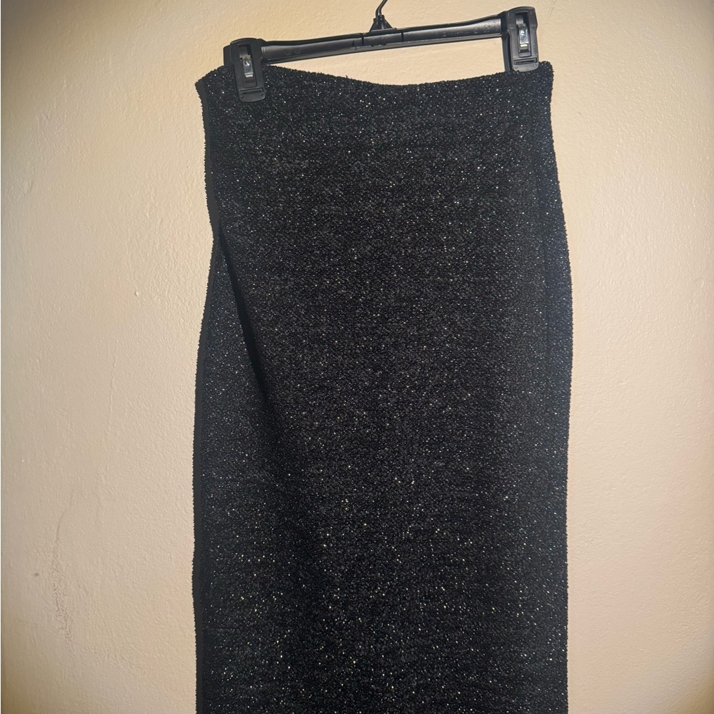 Zara Black Midi Pencil Skirt for Work
